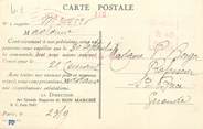 Marcophilie (Lettre Et Cartes) MARCOPHILIE / LE BON MARCHE sur CPA FRANCE 75 "Paris"