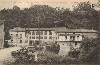 / CPA FRANCE 38 "Pont en Royans, usine Mayet frères"