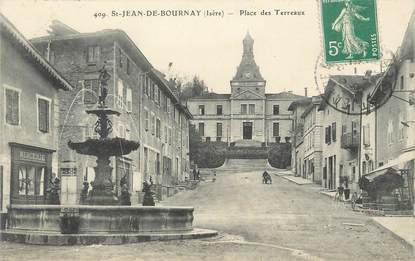 / CPA FRANCE 38 "Saint Jean de Bournay, place des Terreaux"