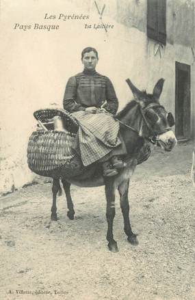 CPA FRANCE 64 "Pays Basque, la laitière"