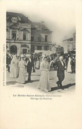 / CPA FRANCE 79 "La Mothe Saint Héraye, mariage des Rosières"