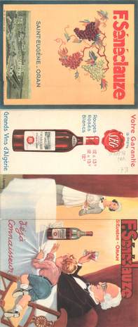 DEPLIANT PUBLICITAIRE / VIN / ALCOOL / ALGERIE