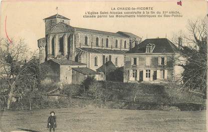 CPA FRANCE 85 "La Chaize le Vicomte, Eglise Saint Nicolas"
