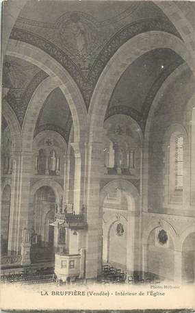 CPA FRANCE 85 "Le Bruffière, intérieur de l'Eglise"