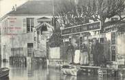 78 Yveline / CPA FRANCE 78 "Meulan, Restaurant au petit trou" / INONDATION