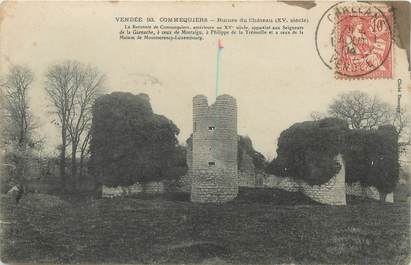 CPA FRANCE 85 "Commequiers, ruines du Chateau"