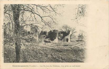 CPA FRANCE 85 "Commequiers, ruines du Chateau"