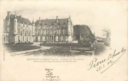 CPA FRANCE 85 "Fontenay le Comte, chateau de Terre Neuve"