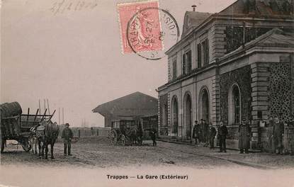 / CPA FRANCE 78 "Trappes, la gare"