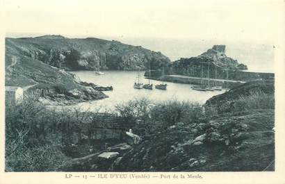 CPA FRANCE 85 "Ile d'Yeu, le port de la Meule"