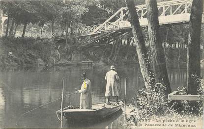 / CPA FRANCE 78 "Poissy, la pêche à la ligne"