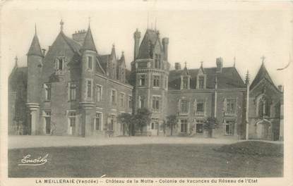 CPA FRANCE 85 "La Meilleraie, Chateau de la Motte"