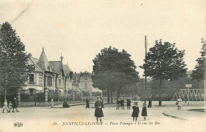 CPA FRANCE 94 "Joinville le Pont, Place Polangis à la rue du Bac"