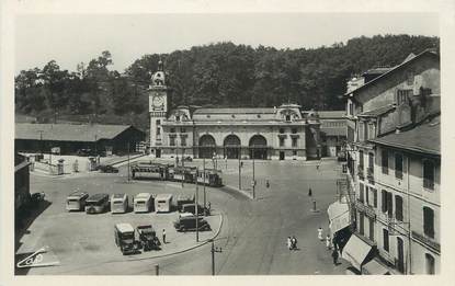 / CPSM FRANCE 64 "Bayonne, place de la gare et la gare"