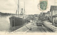 64 PyrÉnÉe Atlantique / CPA FRANCE 64 "Bayonne, le quai de Lesseps" / BATEAU