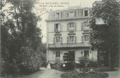 / CPA FRANCE 63 "Royat, villa de Flore Hôtel"