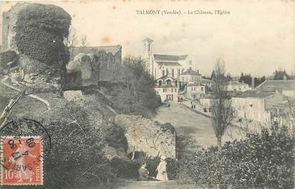 CPA FRANCE 85 "Talmont, le chateau et l'Eglise"