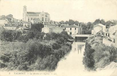 CPA FRANCE 85 "Talmont, la rivière et l'Eglise"