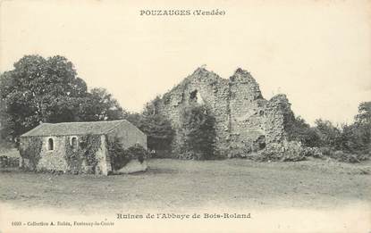 CPA FRANCE 85 "Pouzauges, ruines de l'Abbaye de Bois Roland"