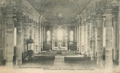 CPA FRANCE 85 "La Roche sur Yon, interieur de l'Eglise"