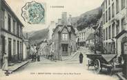 63 Puy De DÔme / CPA FRANCE 63 "Le Mont Doré, Carrefour de la rue Favard" / CACHET AMBULANT