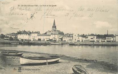 CPA FRANCE 85 "Saint Gilles Croix de Vie, le port et les quais"