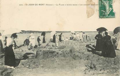 CPA FRANCE 85 "Saint Jean de Monts, la plage à marée basse"