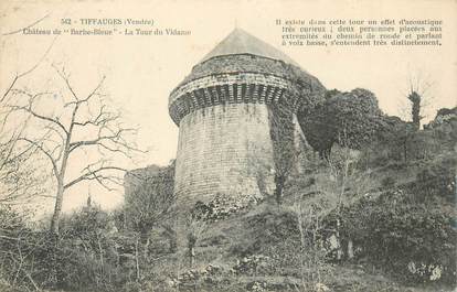 CPA FRANCE 85 "Tiffauges, ruines du chateau"