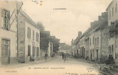 / CPA FRANCE 63 "Bourg Lastic, av d'Ussel"