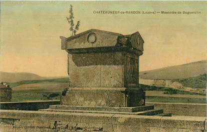 CPA FRANCE 48 "Chateauneuf de Randon, mausolée de Duguesclin"