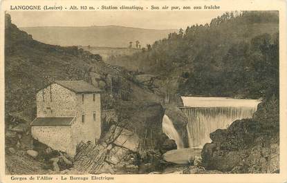 CPA FRANCE 48 "Langogne, le barrage électrique"