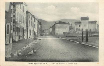 / CPA FRANCE 63 "Dore l'église, place des Pacauds"