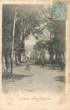 CPA FRANCE 48 "Langogne, avenue du Chemin Neuf"