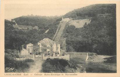 CPA FRANCE 46 "Laval de Cère, centrale hydro electrique de Marconselles"