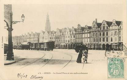 / CPA FRANCE 62 "Arras, la grand'place et son embranchement"