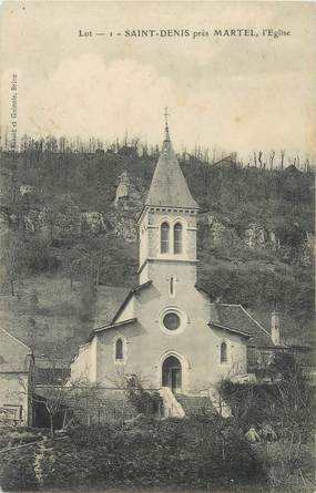 CPA FRANCE 46 "Saint Denis Martel, Eglise"