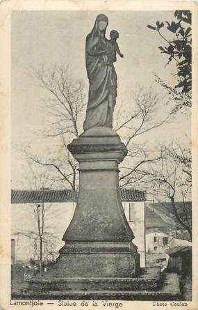 CPA FRANCE 47 "Lamontjoie, statue de la Vierge"