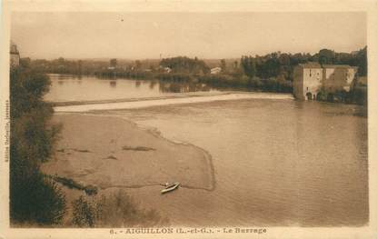 CPA FRANCE 47 "Aiguillon, le barrage"