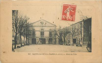 CPA FRANCE 47 "Casteljaloux les Bains, Hotel de ville"