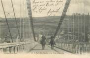 47 Lot Et Garonne CPA FRANCE 47 "Port Sainte Marie, le pont suspendu"