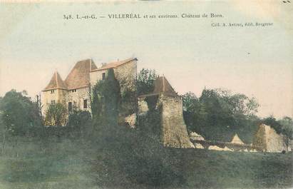 CPA FRANCE 47 "Villeréal, chateau de Born"