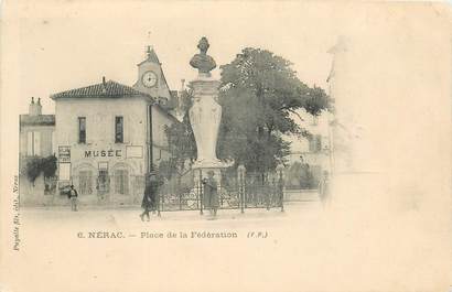 CPA FRANCE 47 "Nérac, Place de la Fédération"