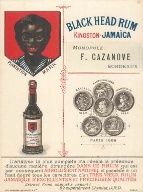 CARTE PUBLICITAIRE / ALCOOL / RHUM