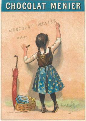 CARTE PUBLICITAIRE / CHOCOLAT MEUNIER