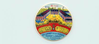 ETIQUETTE PUBLICITAIRE / CAMEMBERT FROMAGE / Le Renouard (61)