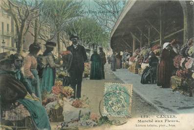 CPA FRANCE 06 "Cannes, le Marché aux fleurs"