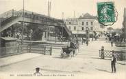 60 Oise / CPA FRANCE 60 "Compiègne, la passerelle et rue d'Amiens" / CACHET AMBULANT