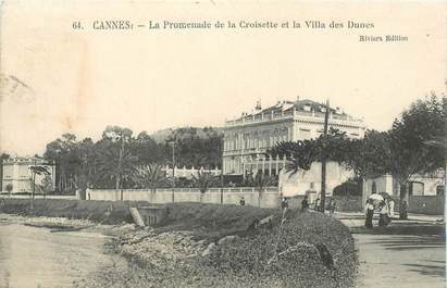 CPA FRANCE 06 "Cannes, la Croisette et villa des Dunes"