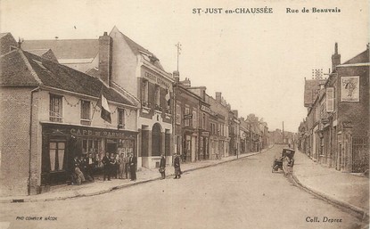 / CPA FRANCE 60 "Saint Just en chaussée, rue de Beauvais"