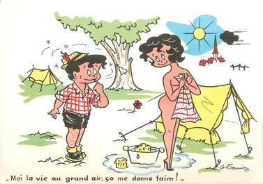 CPSM ILLUSTRATEUR MEUNIER G. / CAMPING